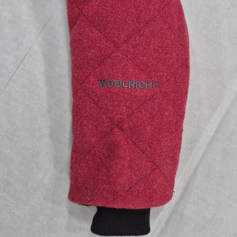 Woolrich Ruby Heather Jacket Women's Medium Red Q… - image 4